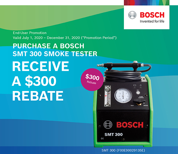 Bosch SMT 300 Smoke Tester Rebate Bosch Diagnostics